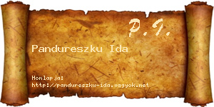 Pandureszku Ida névjegykártya